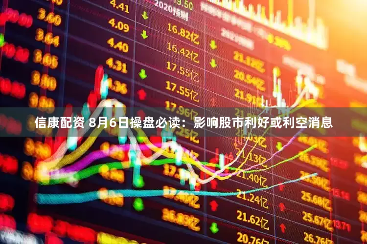 信康配资 8月6日操盘必读：影响股市利好或利空消息